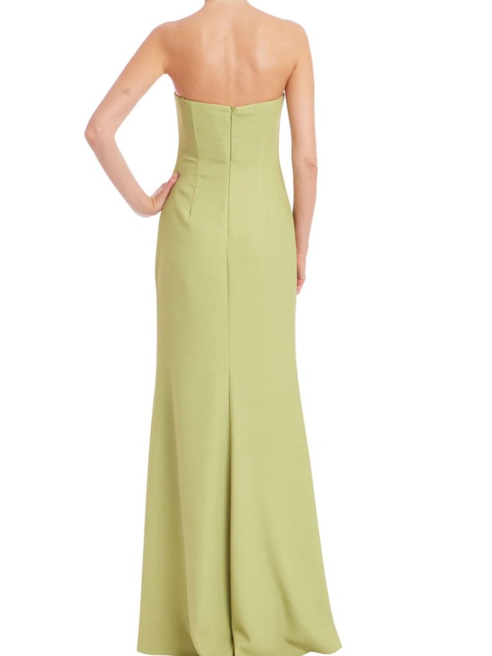 Badgley Mischka Strapless Floral Print Column Gown (NWT) - Picture 3 of 3